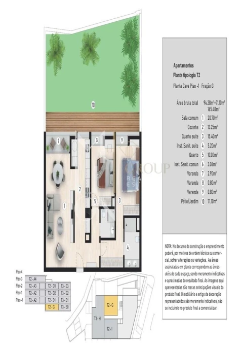 Apartamento T2 para Venda em Caniço