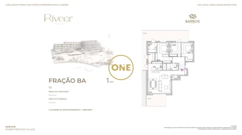 Apartamento T3 para Venda em Paços de Ferreira