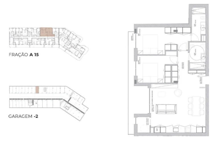 Apartamento T2 para Venda em Oliveira do Douro Planta 1