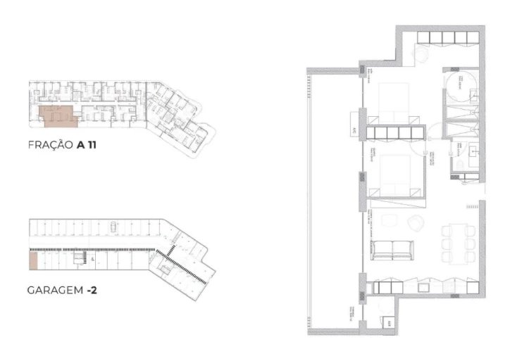 Apartamento T2 para Venda em Oliveira do Douro Planta 1