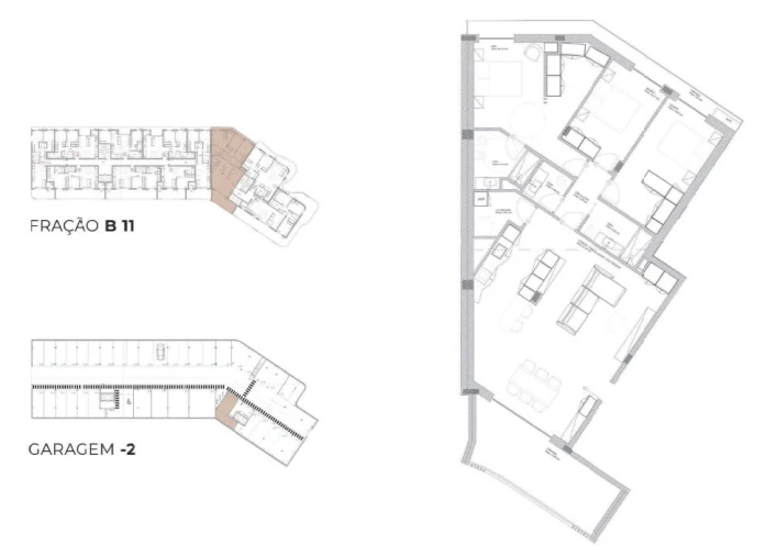 Apartamento T3 para Venda em Oliveira do Douro Planta 1