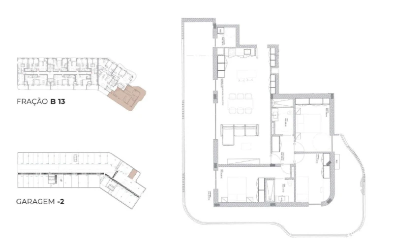 Apartamento T3 para Venda em Oliveira do Douro Planta 1