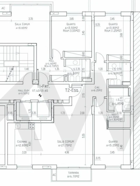 Apartamento T2 para Arrendamento em Lumiar