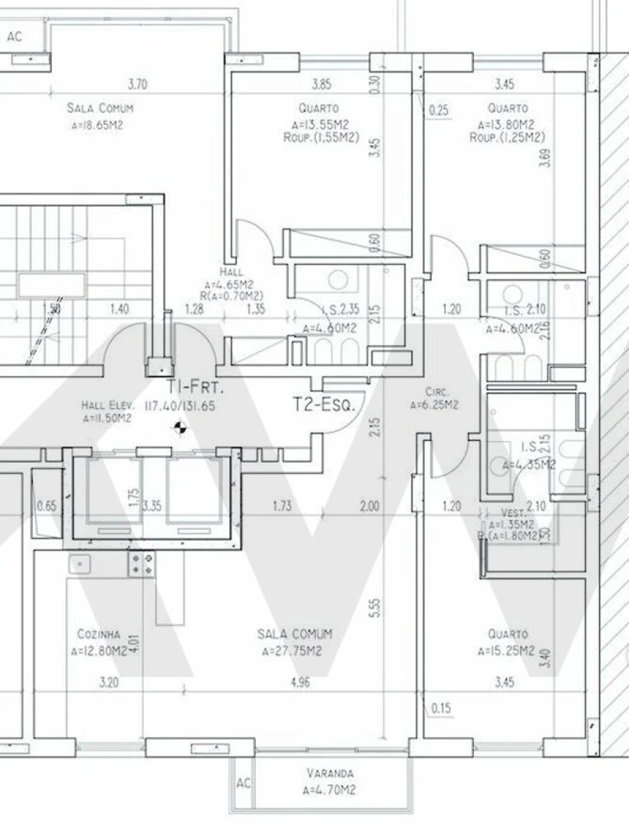 Apartamento T2 para Arrendamento em Lumiar Planta 1
