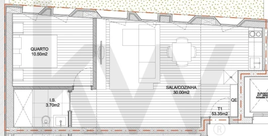 Apartamento T1 para Arrendamento em Bonfim