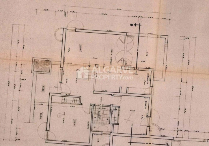 Moradia T2 para Venda em Quarteira Planta 1
