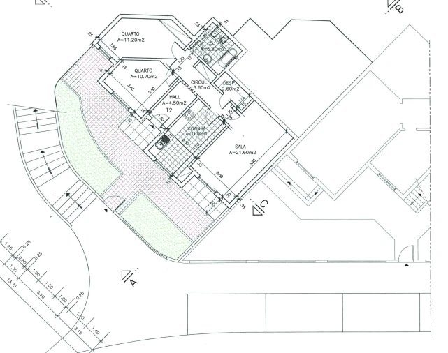 Apartamento T2 para Venda em Colares Planta 1