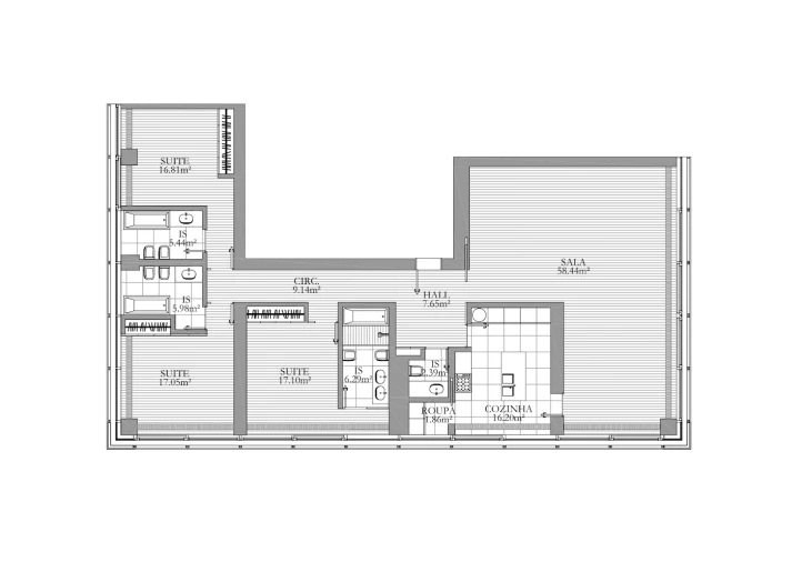 Apartamento T3 para Venda em Cascais e Estoril Planta 1