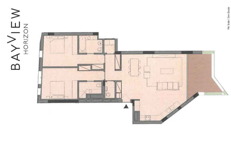Apartamento T2 para Venda em Cascais e Estoril Planta 1
