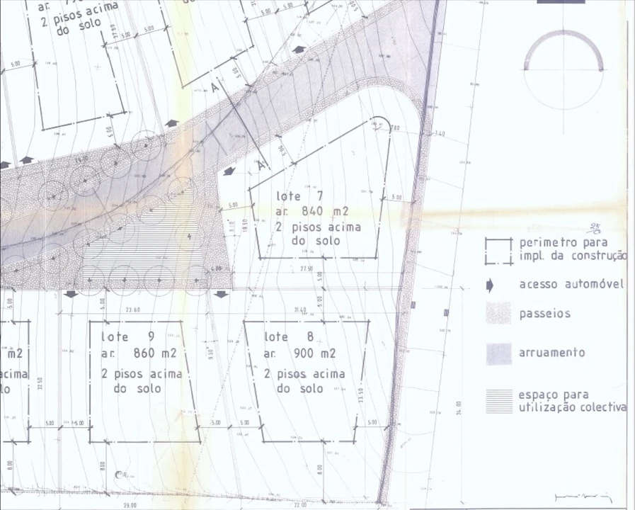 Terreno para Venda em Alcobaça e Vestiaria Planta 2