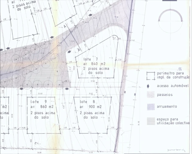 Terreno para Venda em Alcobaça e Vestiaria Planta 2