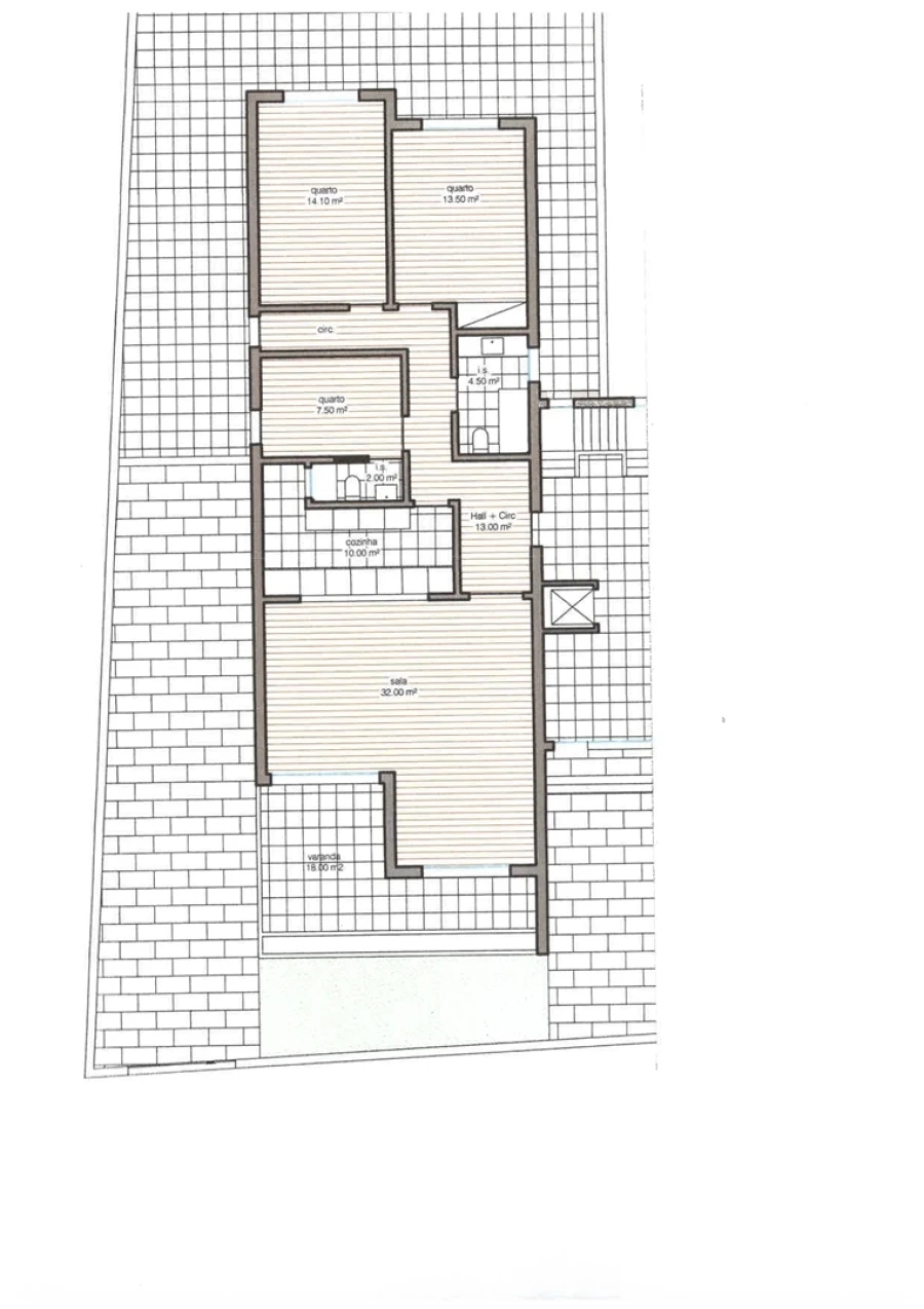 Apartamento T3 para Venda em Cascais e Estoril Planta 1