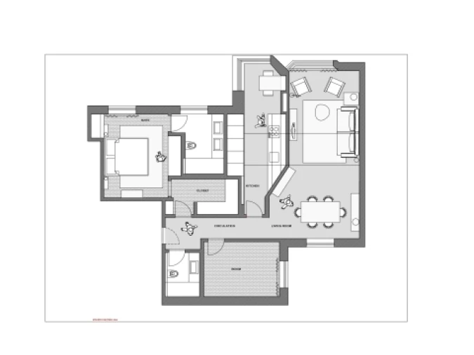 Apartamento T2 para Arrendamento em Cascais e Estoril Planta 1