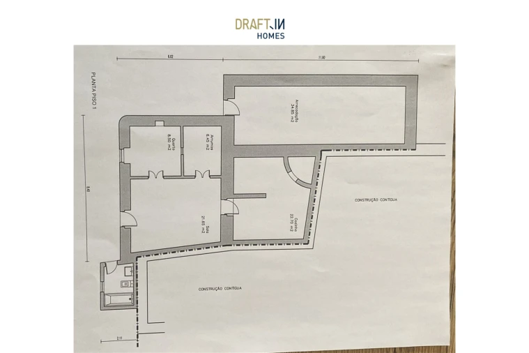 Quinta T1 para Venda em Monchique Planta 1