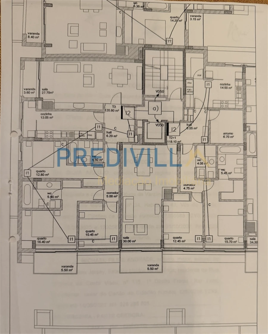 Apartamento T3 para Venda em Vila do Conde Planta 1