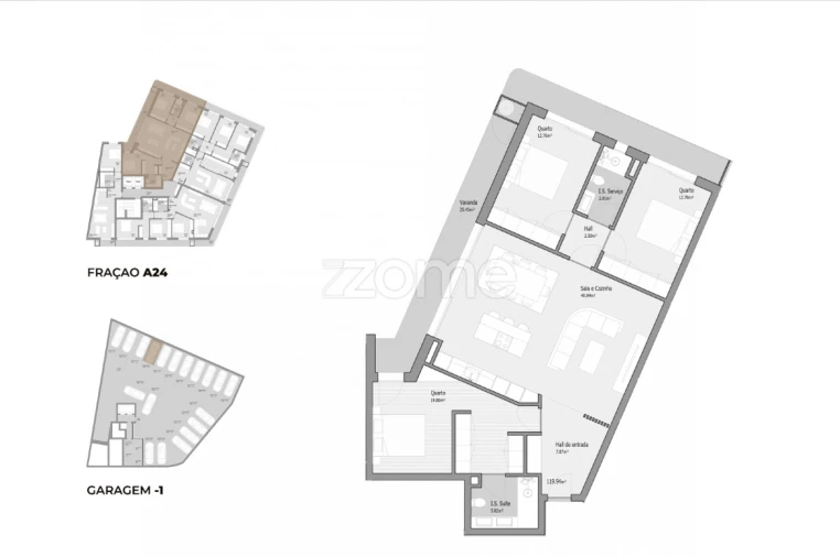 Apartamento T3 para Venda em Bougado (São Martinho e Santiago) Foto 15