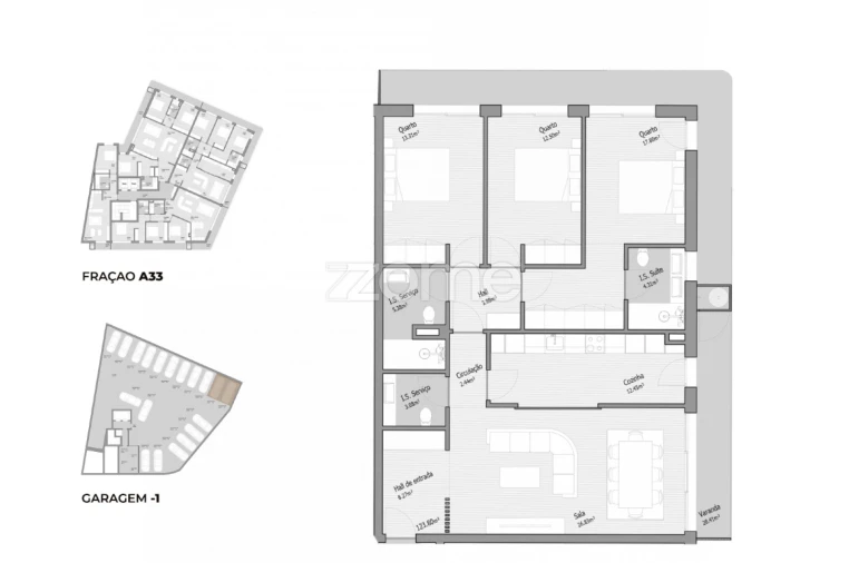 Apartamento T3 para Venda em Bougado (São Martinho e Santiago) Foto 15