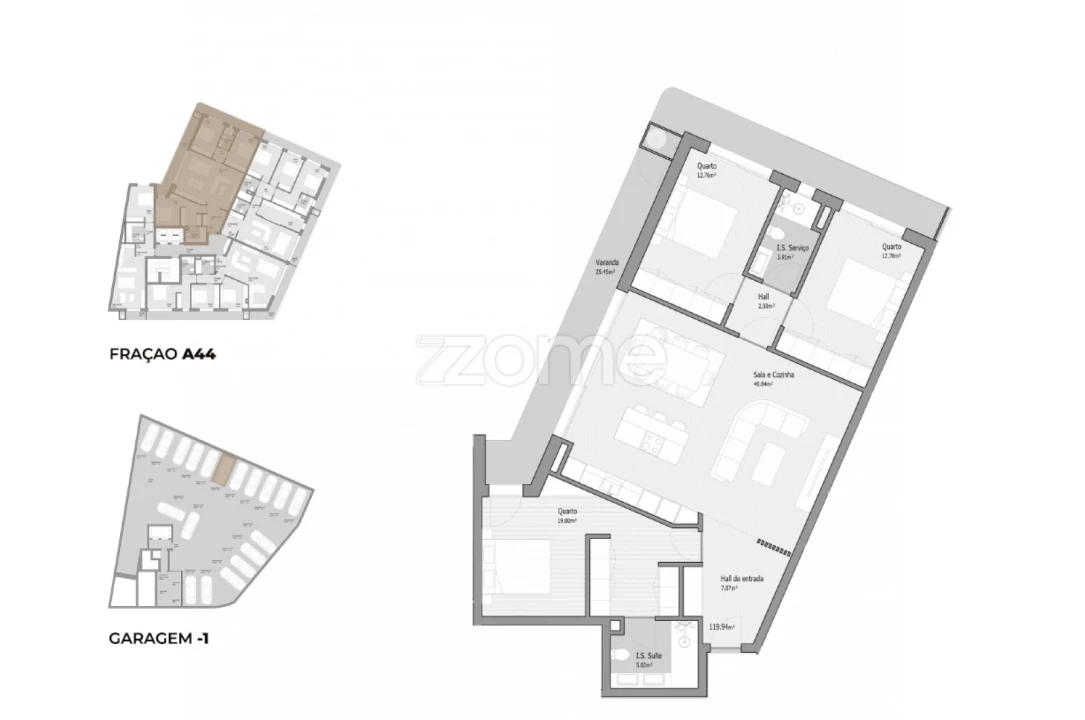 Apartamento T3 para Venda em Bougado (São Martinho e Santiago) Foto 2