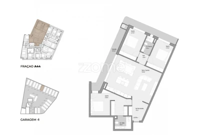 Apartamento T3 para Venda em Bougado (São Martinho e Santiago)