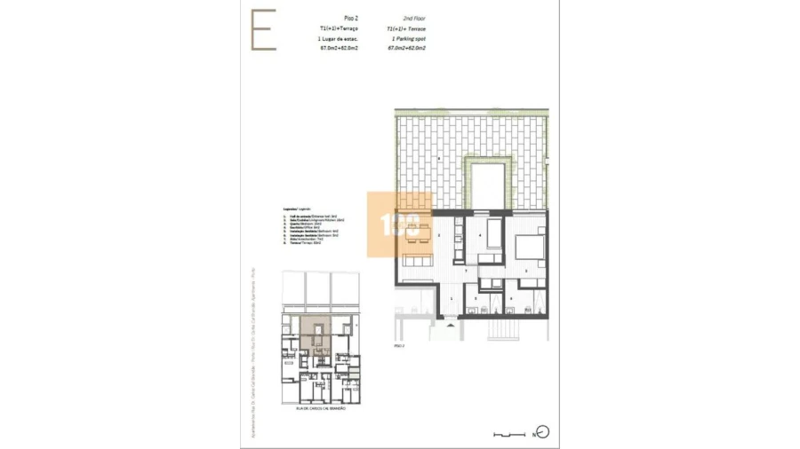 Apartamento T1 para Venda em Cedofeita, Santo Ildefonso, Sé, Miragaia, São Nicolau e Vitória Foto 32