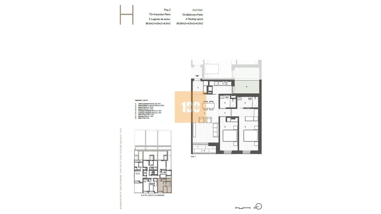 Apartamento T2 para Venda em Cedofeita, Santo Ildefonso, Sé, Miragaia, São Nicolau e Vitória Foto 32