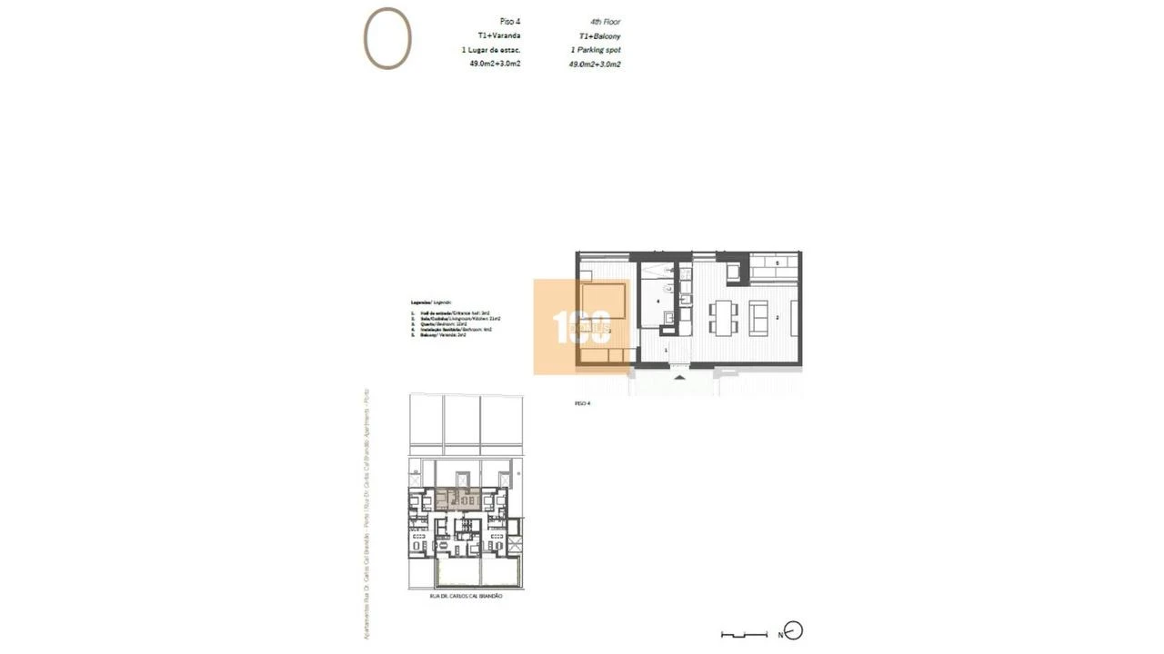 Apartamento T1 para Venda em Cedofeita, Santo Ildefonso, Sé, Miragaia, São Nicolau e Vitória Foto 32