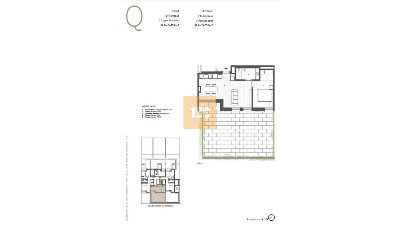 Apartamento T1 para Venda em Cedofeita, Santo Ildefonso, Sé, Miragaia, São Nicolau e Vitória Foto 32
