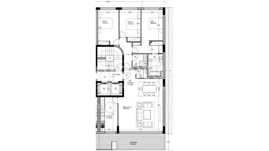 Apartamento T3 para Venda em Ramalde Foto 5