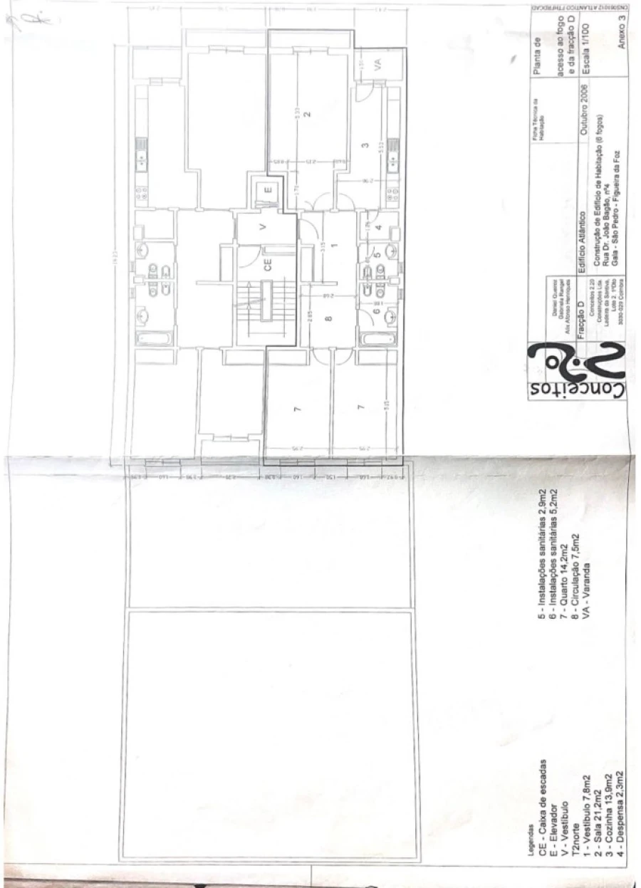 Apartamento T2 para Venda em São Pedro Planta 1
