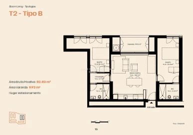 Apartamento T3 para Venda em Moreira