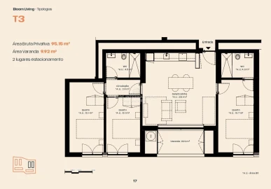 Apartamento T2 para Venda em Moreira