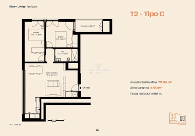 Apartamento T2 para Venda em Moreira