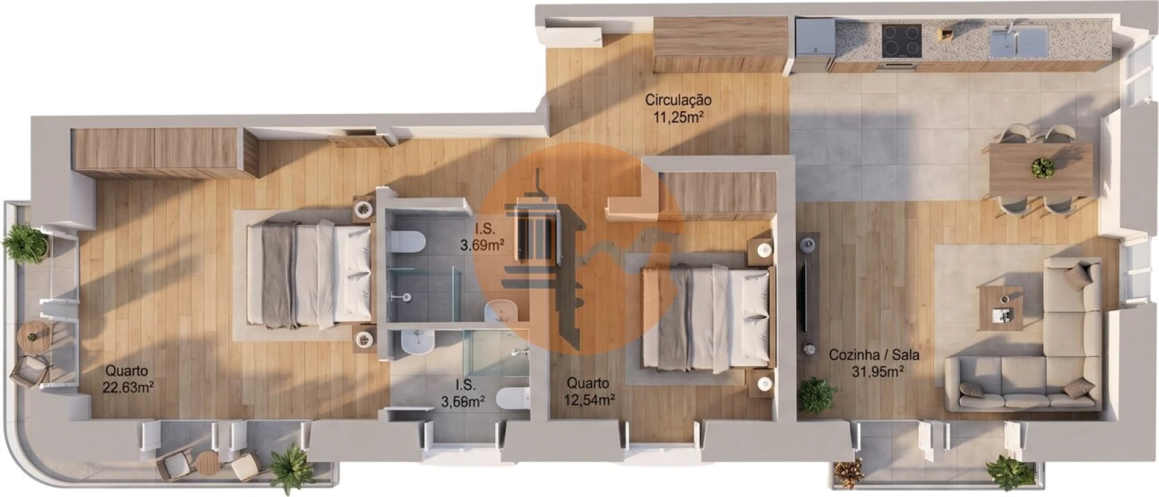 Apartamento T2 para Venda em Vila Real de Santo Antonio Foto 2