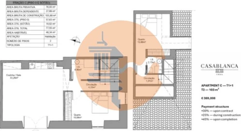 Apartamento T1 para Venda em Vila Real de Santo Antonio