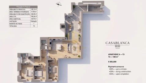 Apartamento T3 para Venda em Vila Real de Santo Antonio