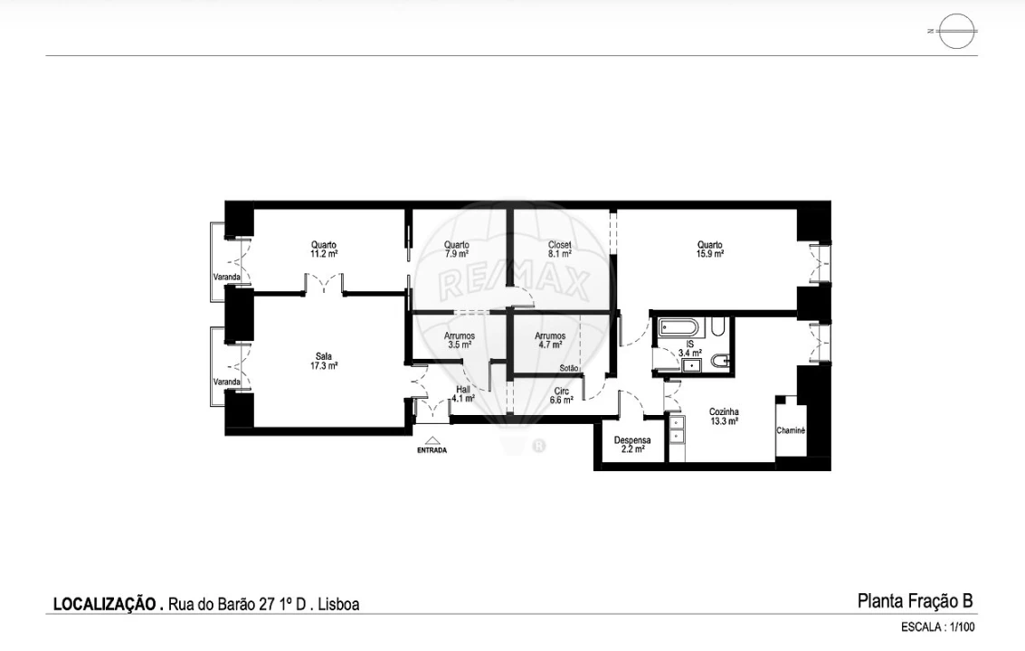 Apartamento T3 para Venda em Santa Maria Maior Foto 23