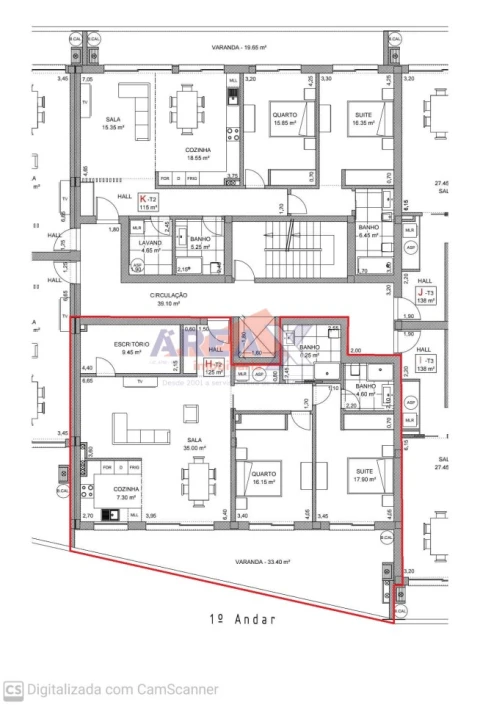 Apartamento T2 para Venda em Loureiro