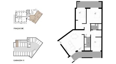 Apartamento T3 para Venda em Pedrouços