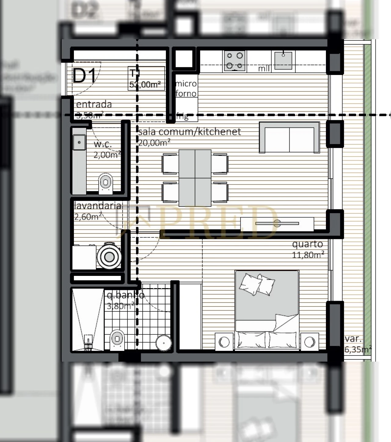 Apartamento T1 para Venda em Matosinhos e Leça da Palmeira Foto 7