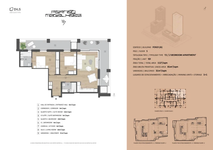 Apartamento T2 para Venda em Campanhã Planta 1