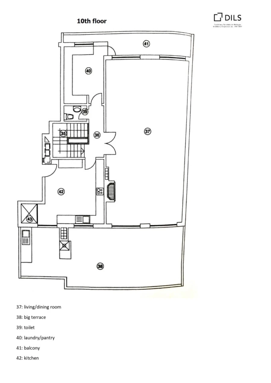 Apartamento T7 para Venda em Faro (Sé e São Pedro) Planta 1