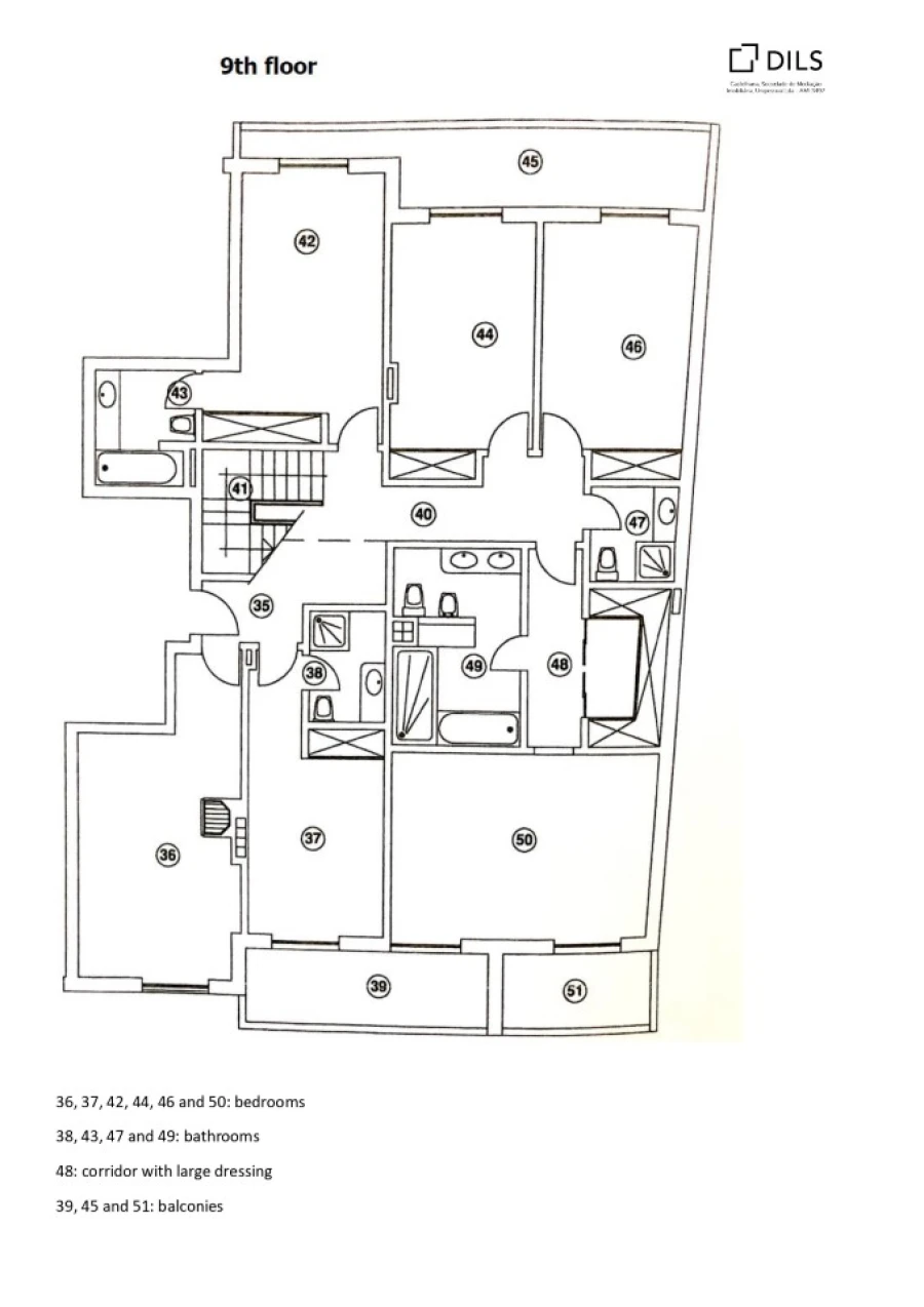 Apartamento T7 para Venda em Faro (Sé e São Pedro) Planta 2