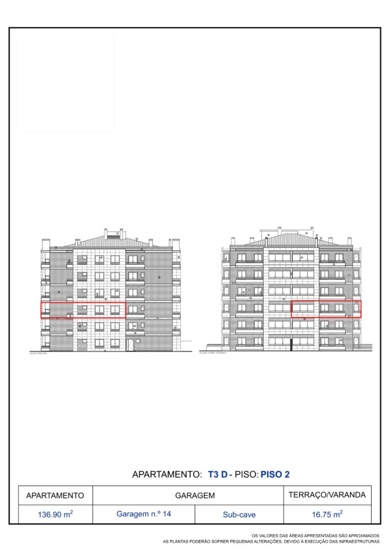 Apartamento T3 para Venda em Tavarede Planta 2