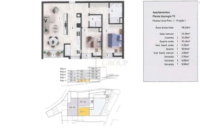 Apartamento T2 para Venda em Caniço