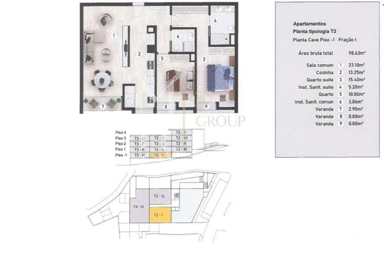 Apartamento T2 para Venda em Caniço