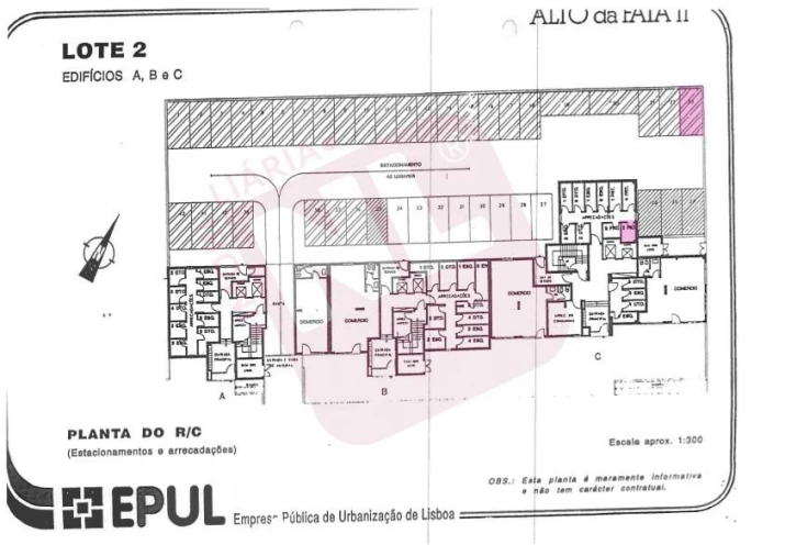 Apartamento T1 para Arrendamento em Lumiar Planta 2