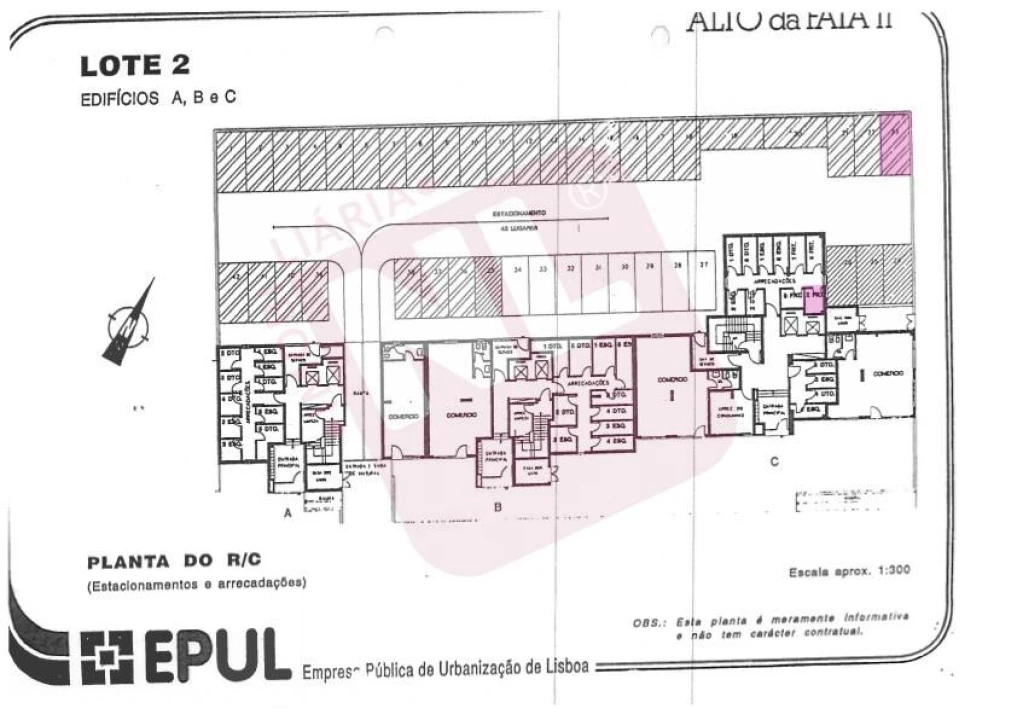 Apartamento T1 para Arrendamento em Lumiar Planta 2
