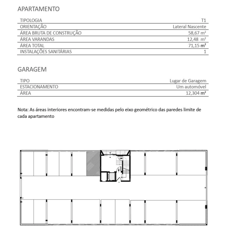 Apartamento T1 para Venda em Santa Maria Maior e Monserrate e Meadela Planta 2