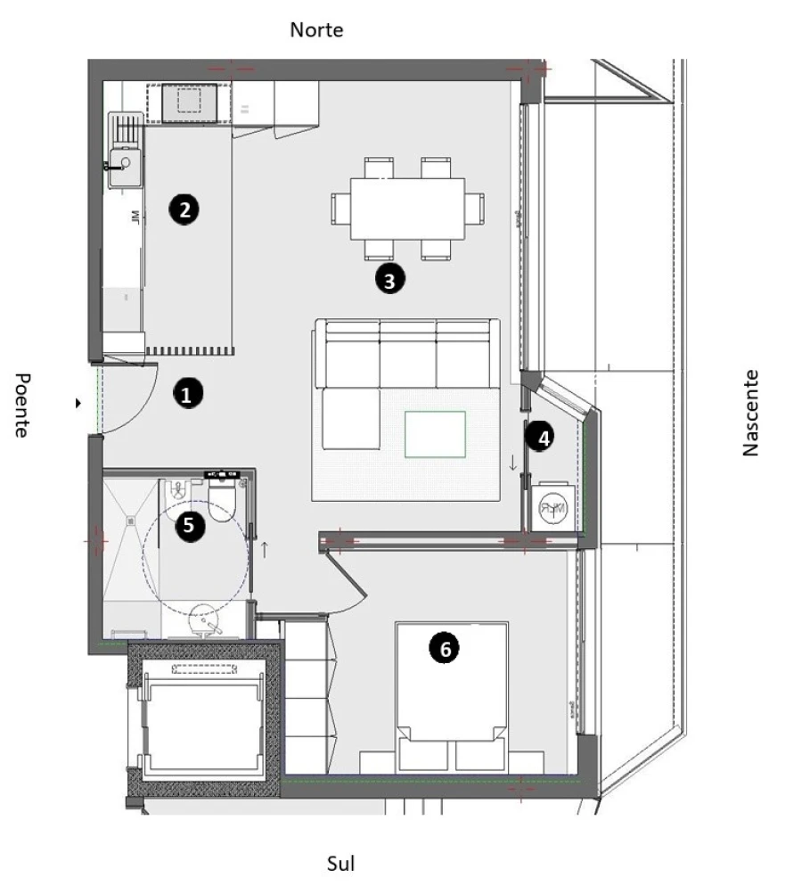 Apartamento T1 para Venda em Santa Maria Maior e Monserrate e Meadela Planta 1