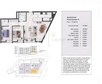 Apartamento T2 para Venda em Caniço